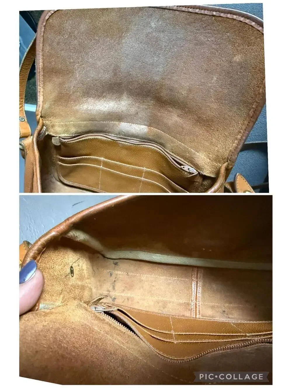 1980's Dooney & Bourke Equestrian Bag Caramel + British Tan AWL Pebbled Leather